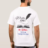 T-shirt Écrivez ! | Arts linguistiques personnalisés | Écr (Dos)
