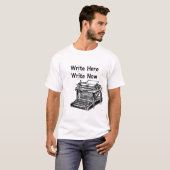 T-shirt Écrivez écrivent ici maintenant (Devant entier)