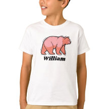 Écrivez votre nom sur cet Ours Pop Art rose