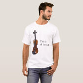 T-shirt Écrou #1 de violon (Devant entier)