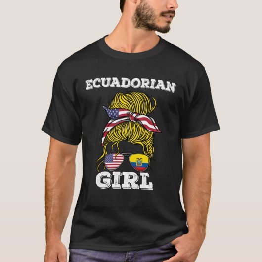 T-shirt Ecuadorian Girl Ecuador Roots (Devant)