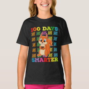 T-shirt Écureuil 100 jours plus intelligent 100e jour d'éc