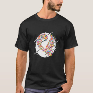T-shirt Écureuil à fleurs botaniques