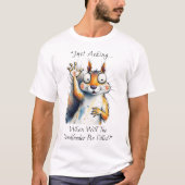 T-shirt Écureuil Affamé (Devant)