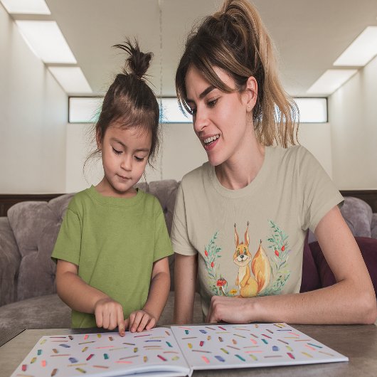 T-shirt Écureuil aquarelle