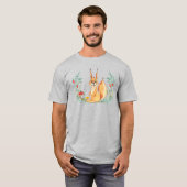 T-shirt Écureuil aquarelle (Devant entier)