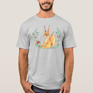 T-shirt Écureuil aquarelle