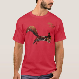 T-shirt Écureuil Arbre