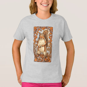 T-shirt Écureuil Art Nouveau - amateur d'écureuil drôle