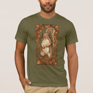 T-shirt Écureuil Art Nouveau - amateur d'écureuil drôle