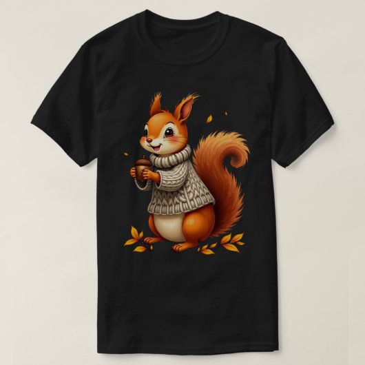 T-shirt Écureuil au pull (Design devant)
