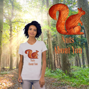 T-shirt Écureuil - bois - écureuil fou de vous
