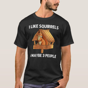 T-shirt Écureuil Cool Pour Hommes Femmes Tamia Soigneur d'