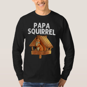 T-shirt Écureuil Cool Pour Hommes Papa Tamia Gardien De Zo