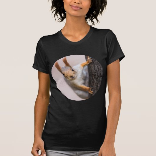 T-shirt Écureuil curieux (Devant)
