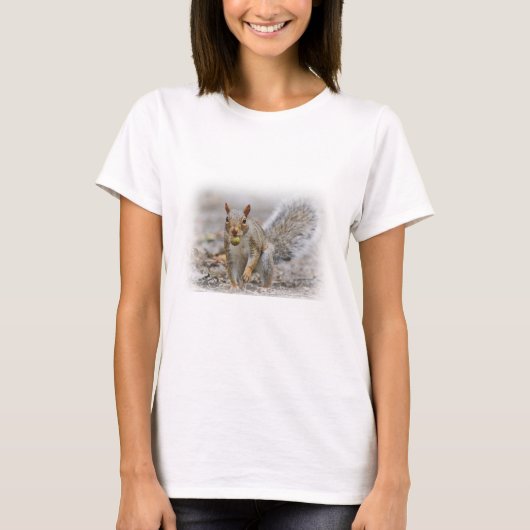 T-shirt Écureuil de gris oriental (Devant)