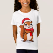 T-Shirt Écureuil de Noël Mignon (Devant)