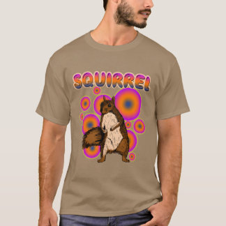 T-shirt Écureuil drôle des années 80 Tamias de style ancie