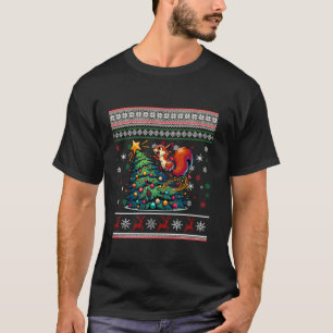 T-shirt Écureuil drôle laide sapin de Noël Jumper Snowflak