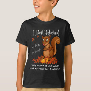 T-shirt Écureuil Drôle Noix Hommes Humour Animaux Faune