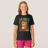 T-shirt Écureuil Enseignant 100 Jours D'école (Devant entier)