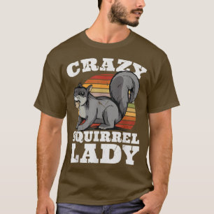T-shirt Écureuil fou Lady Eastern Grey Japonais Pour Squir