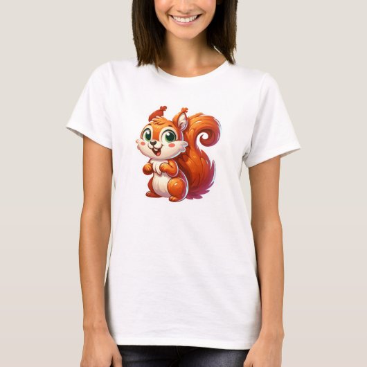 T-shirt Écureuil funky (Devant)