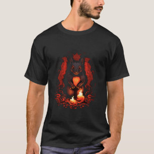 T-shirt Écureuil gothique Gothique animal foncé Satanique