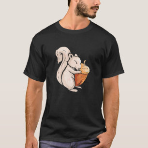 T-shirt Écureuil gris mou avec écureuil animal