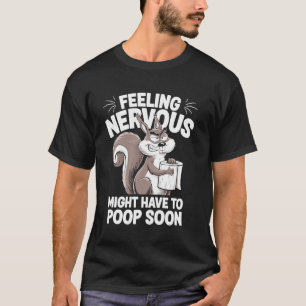T-shirt Écureuil IBS, Humour de Merde Diarrhée Côlon Irrit