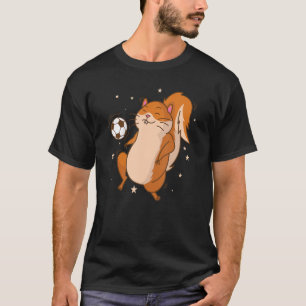 T-shirt Écureuil jouant au soccer rongeur de l'arbre
