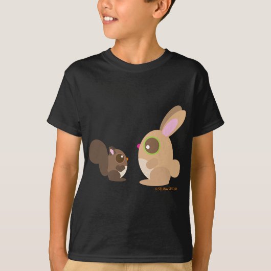 T-shirt écureuil+lapin (Devant)
