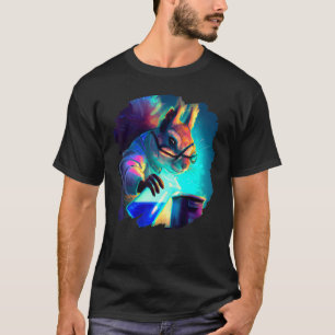 T-shirt Écureuil Mad Scientist Mélange Chimie Chimique