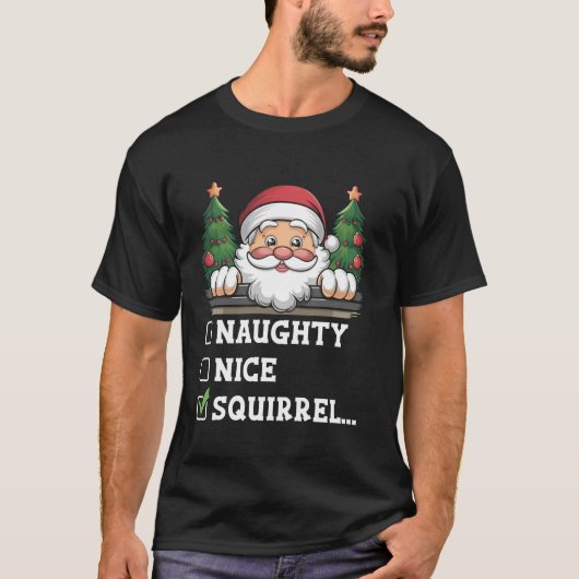 T-shirt Écureuil méchant gentil (Devant)