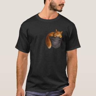 T-shirt Écureuil Mignon Pocket Écureuil Drôle Sarcastique