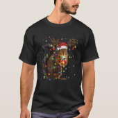 T-shirt Écureuil Noël Teinder Reinder lumières de Noël P (Devant)