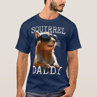 T-shirt Écureuil Papa Papa Papa Fête des pères Écureuil Fa