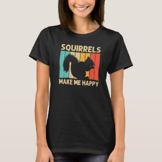 T-shirt Écureuil Pour Hommes Femmes Écureuil Chipmunk 80s