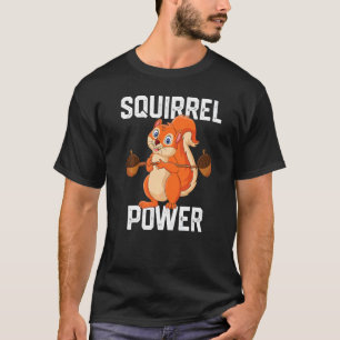 T-shirt Écureuil Power Forêt Animale Amour meilleur ami Sq