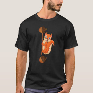 T-shirt Écureuil Power Forêt Animale Amour meilleur ami Sq