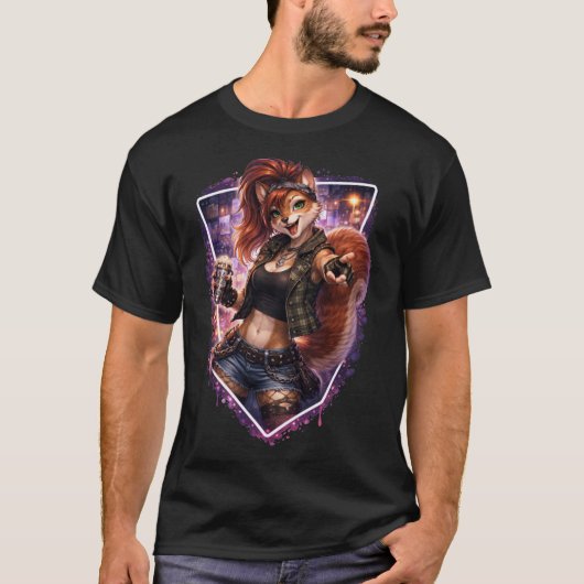 T-shirt Écureuil punk (Devant)
