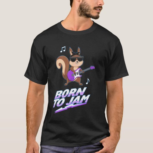 T-shirt Écureuil Rockstar Cool (Devant)