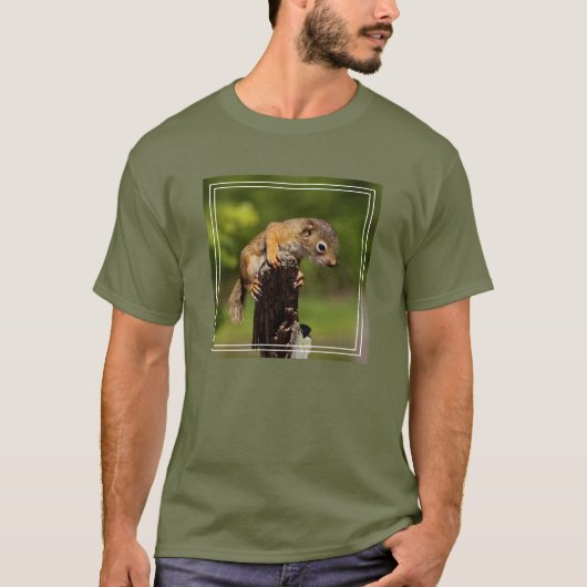 T-shirt Écureuil roux bébé (Devant)
