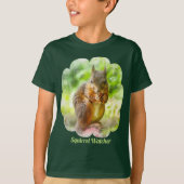T-shirt Écureuil Watcher Peinture animale Oeuvres d'art En (Devant)