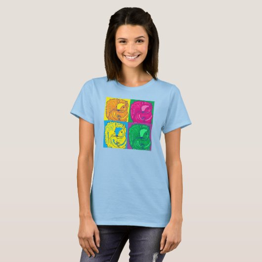 T-shirt Écureuils d'art pop (Devant entier)