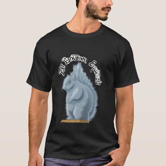 T-shirt Écureuils de fond gras (Devant)