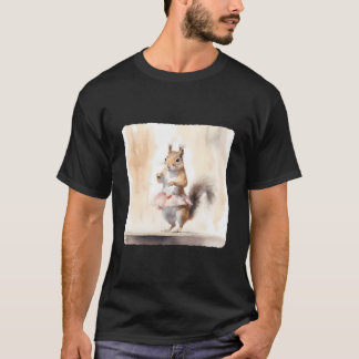 T-shirt Écuyère Écureuil Scène Danse Gracieuse Par Force