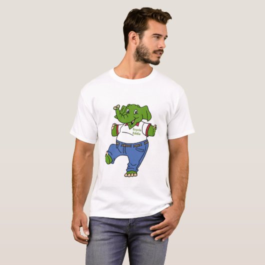 T-shirt Ecycle Eddie dit : "Pensez à Ecycle-it" (Devant entier)