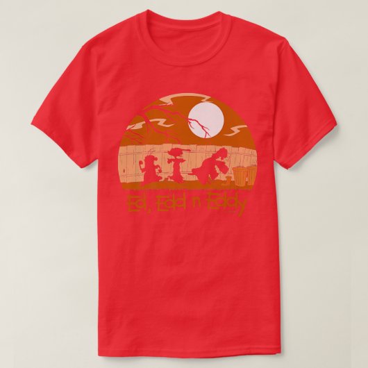 T-shirt Ed, Edd n Eddy Haunted Sunset Silhouette Group (Design devant)