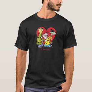 T-shirt Ed Edd n Eddy Valentine's Day Heart Arrière - plan